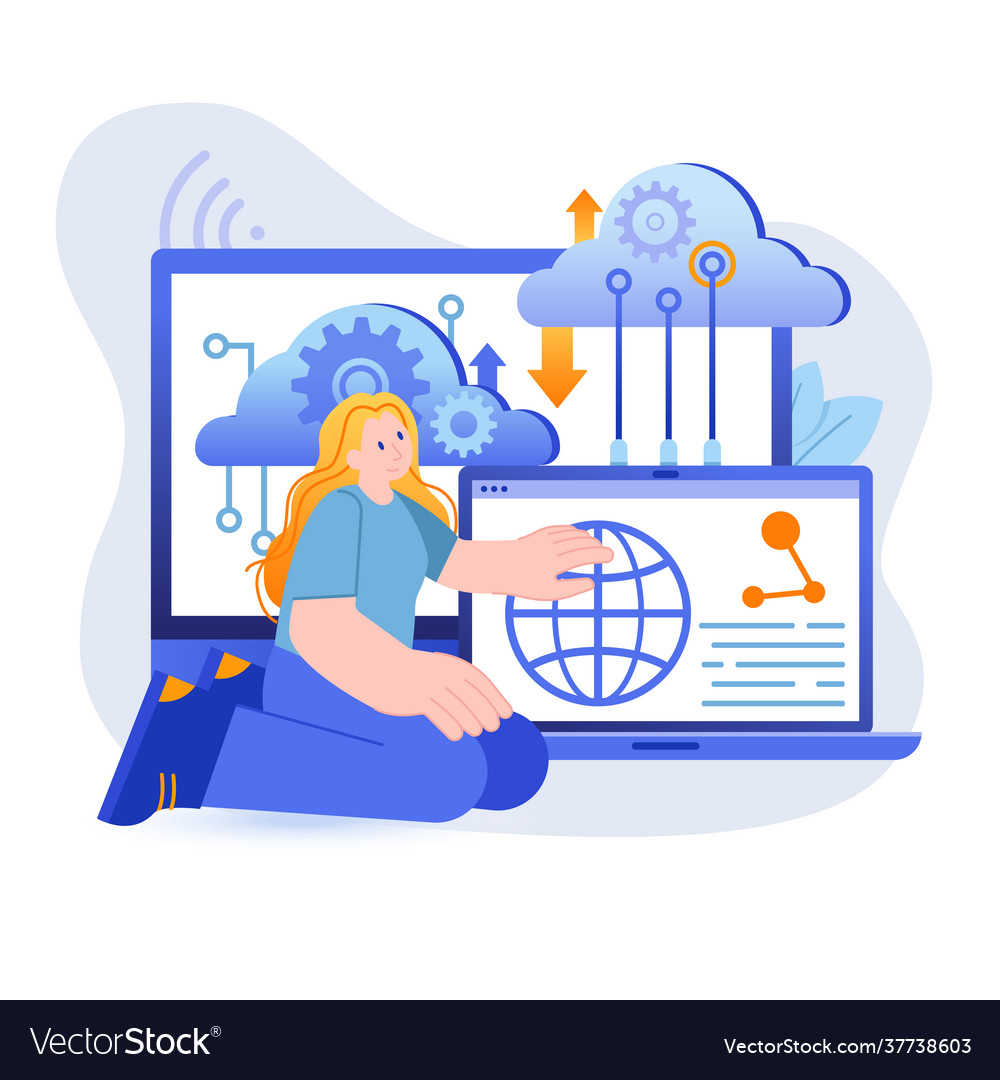 Cloud computing concept