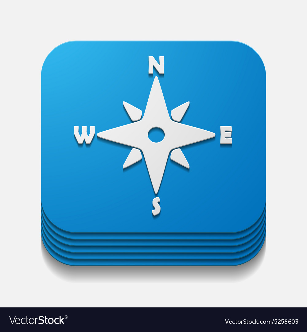 Compass Button Icon
