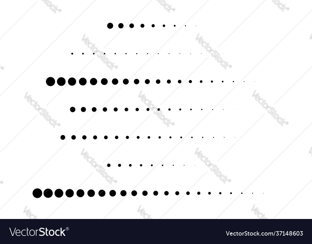 Dot circles dotted lines abstract design element Vector Image Dot circles dotted lines abstract design element