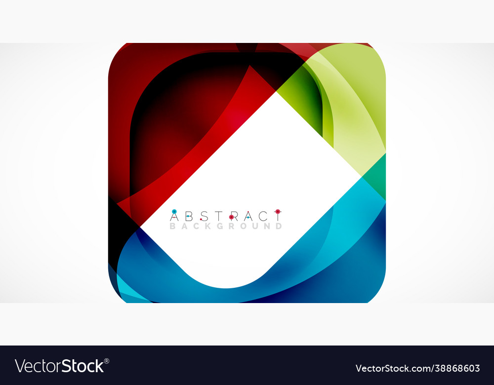 Minimal background abstract square shape vector image Minimal background abstract square shape