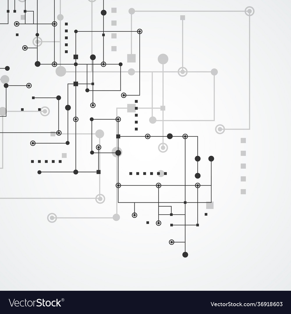 Network and connect lines dots technology