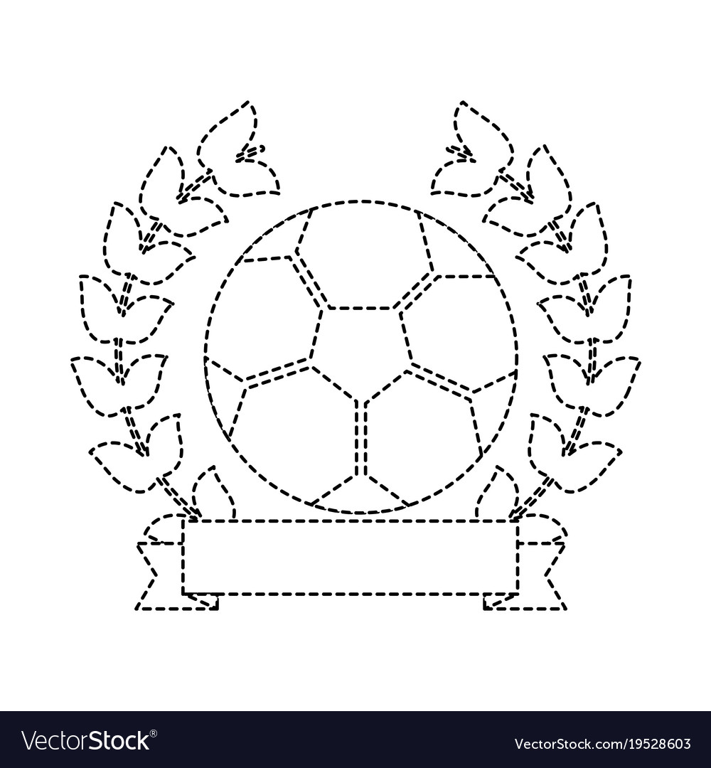 Fußball Emblem Sportbanner