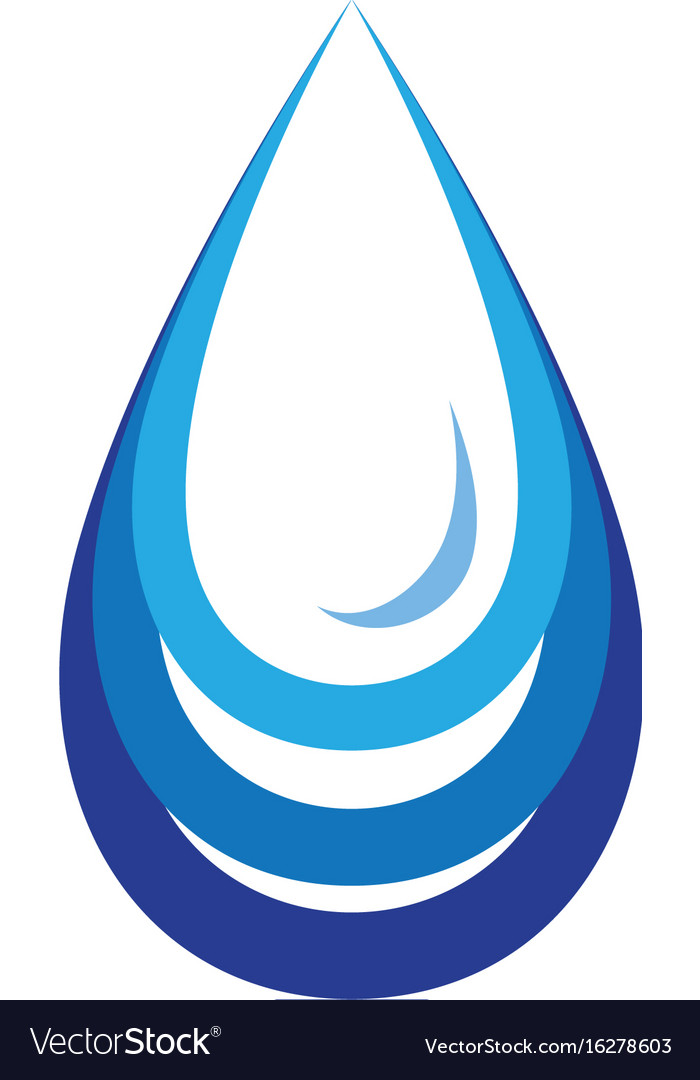water drop logo template design royalty free vector image