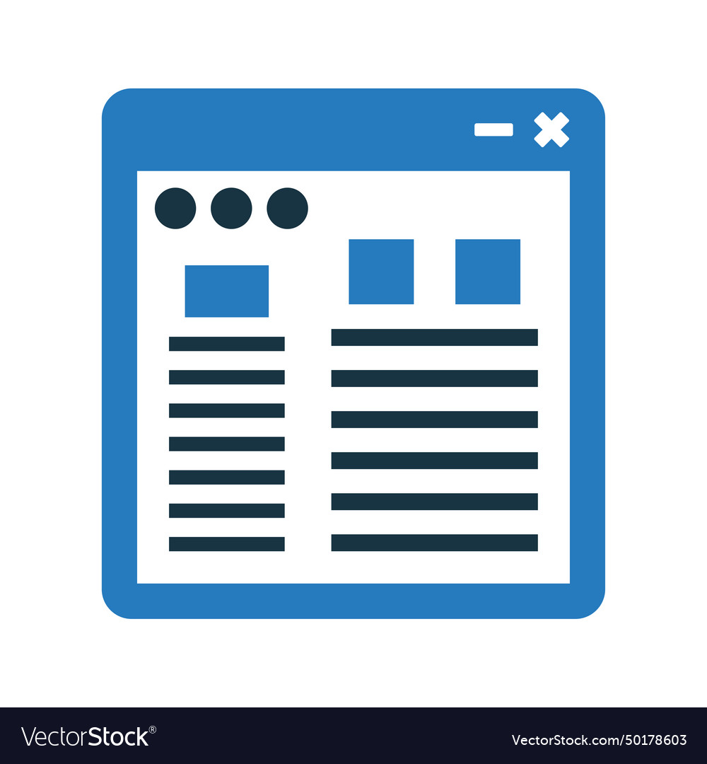 Web interface icon