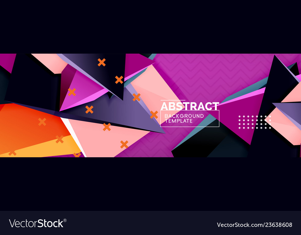 3d triangular minimal abstract background vector image 3d triangular minimal abstract background