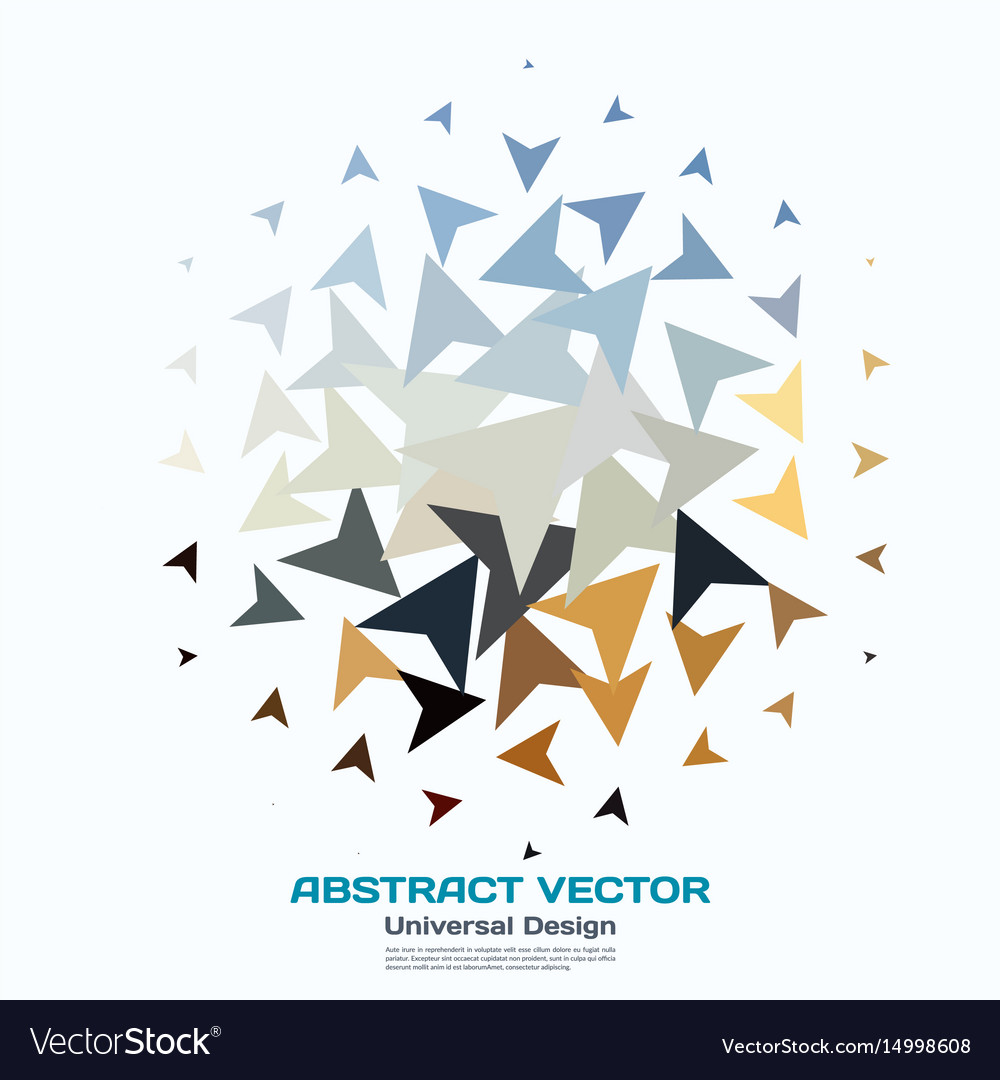 Abstract design elements for graphic layout