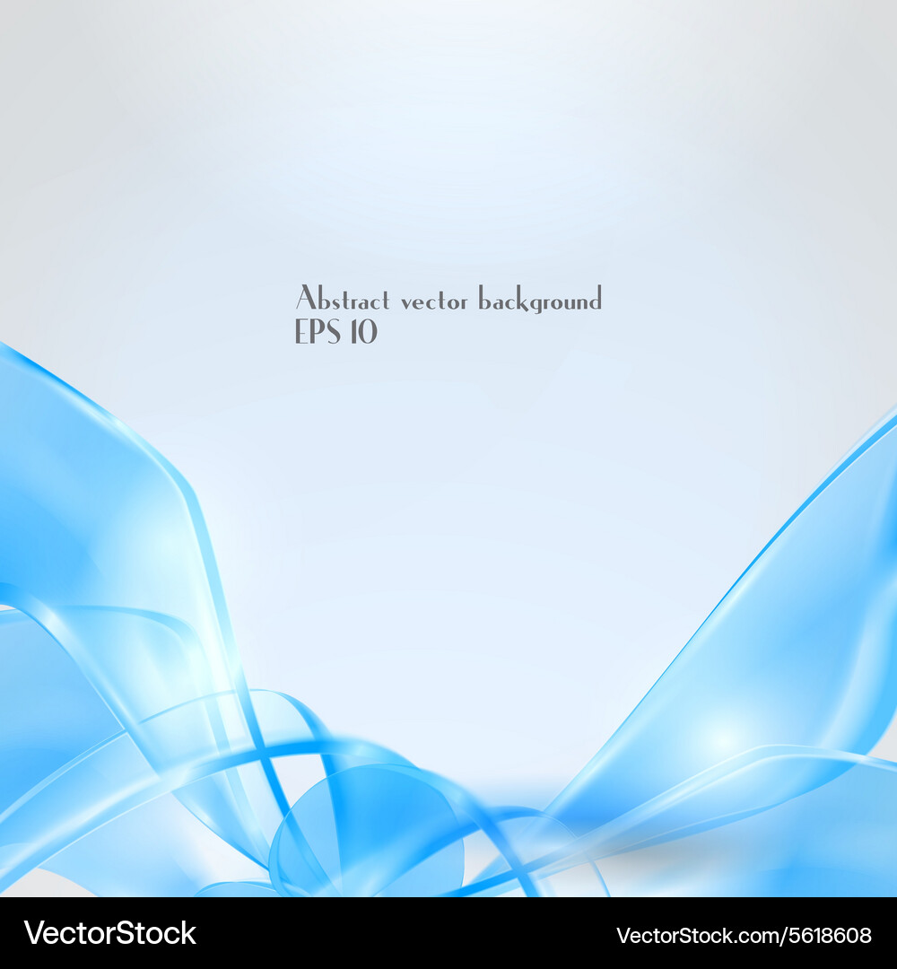 Abstract waving blue background Royalty Free Vector Image