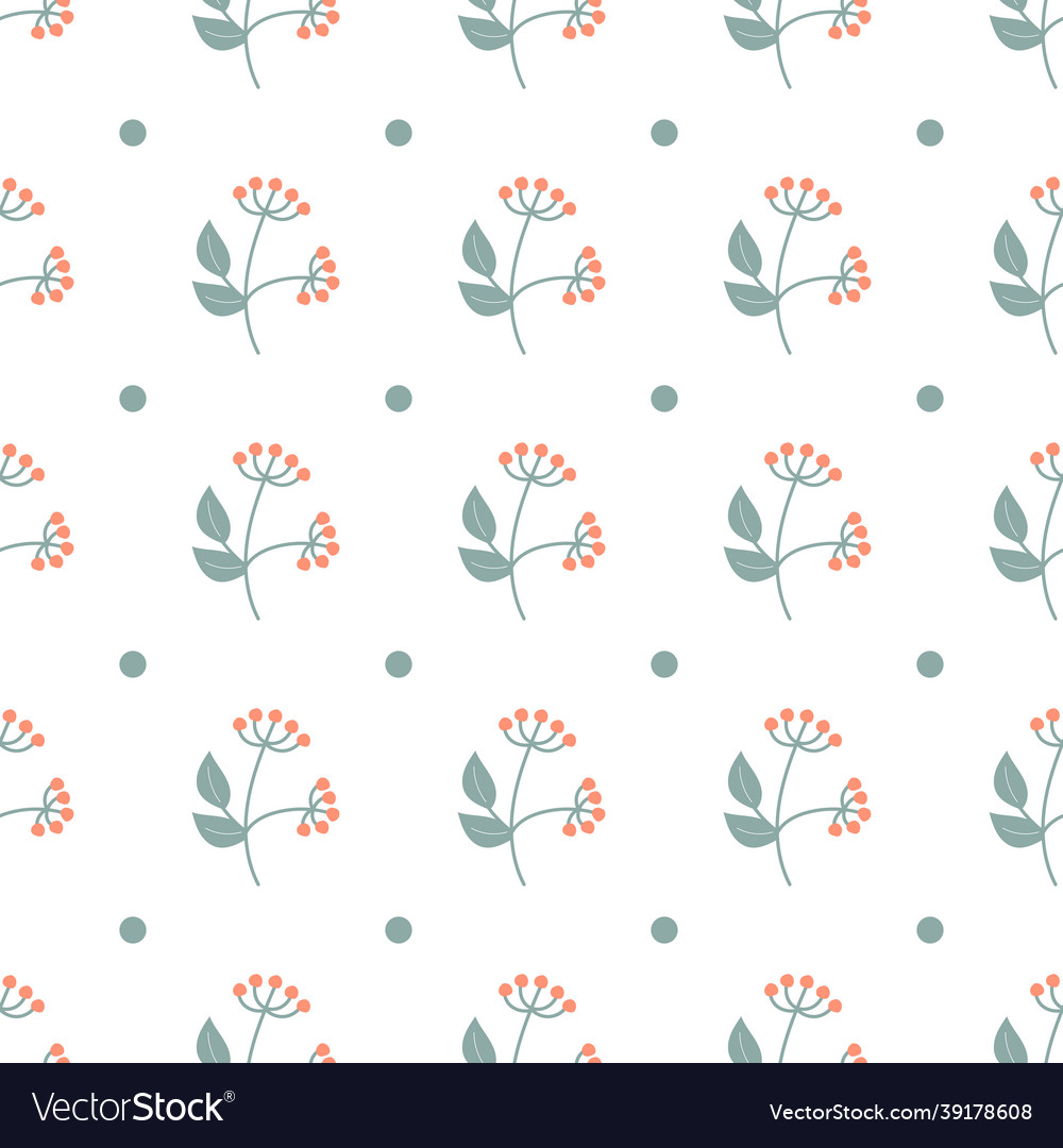 Autumn minimalistic pattern on white branch vector image Autumn minimalistic pattern on white branch