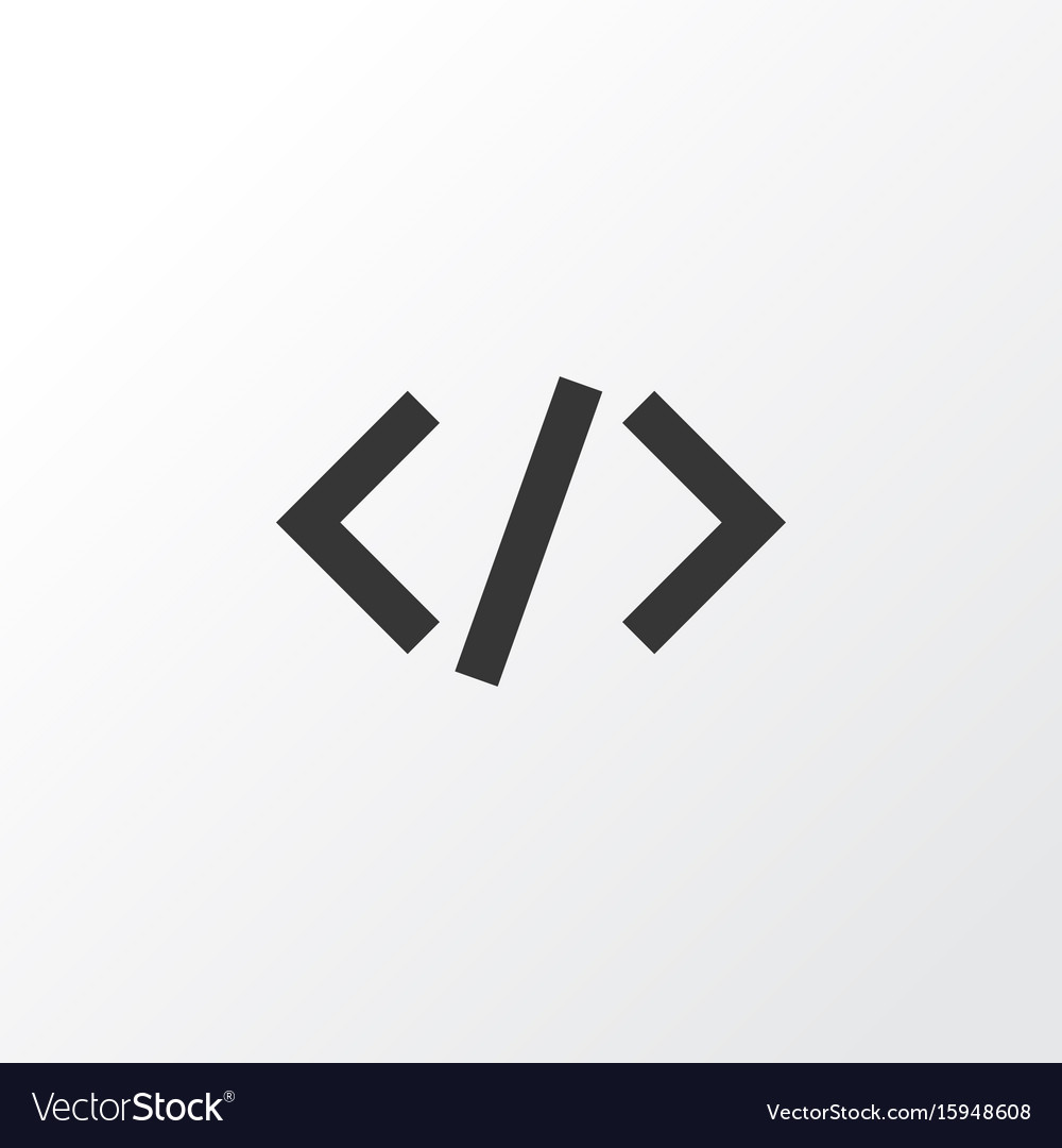 Code icon symbol premium quality isolated tag