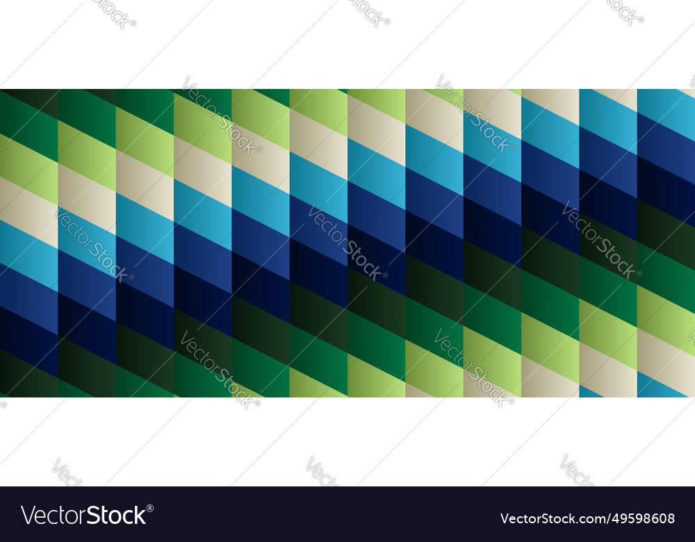 Colorful gradient geometry green triangle pattern