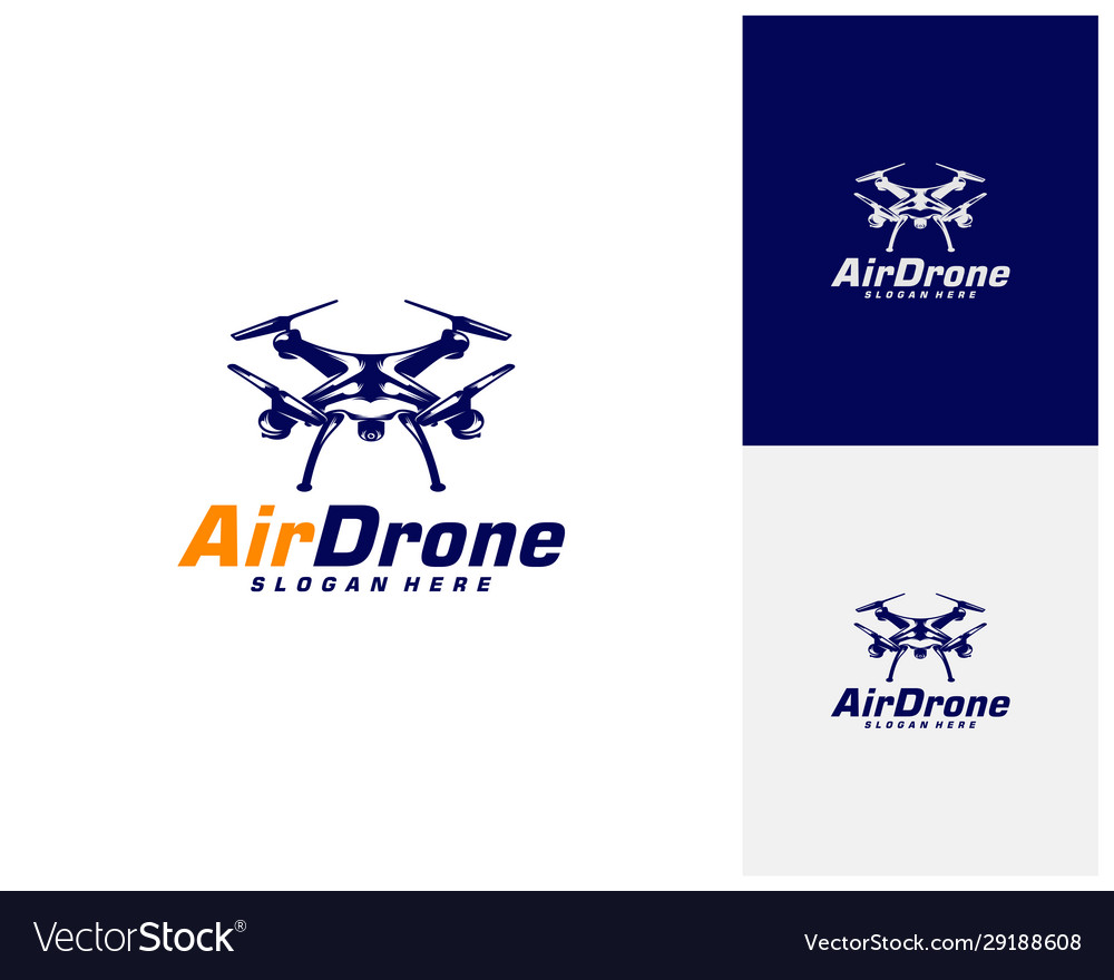 Drone Logo Design Vorlage Fotografie Symbol