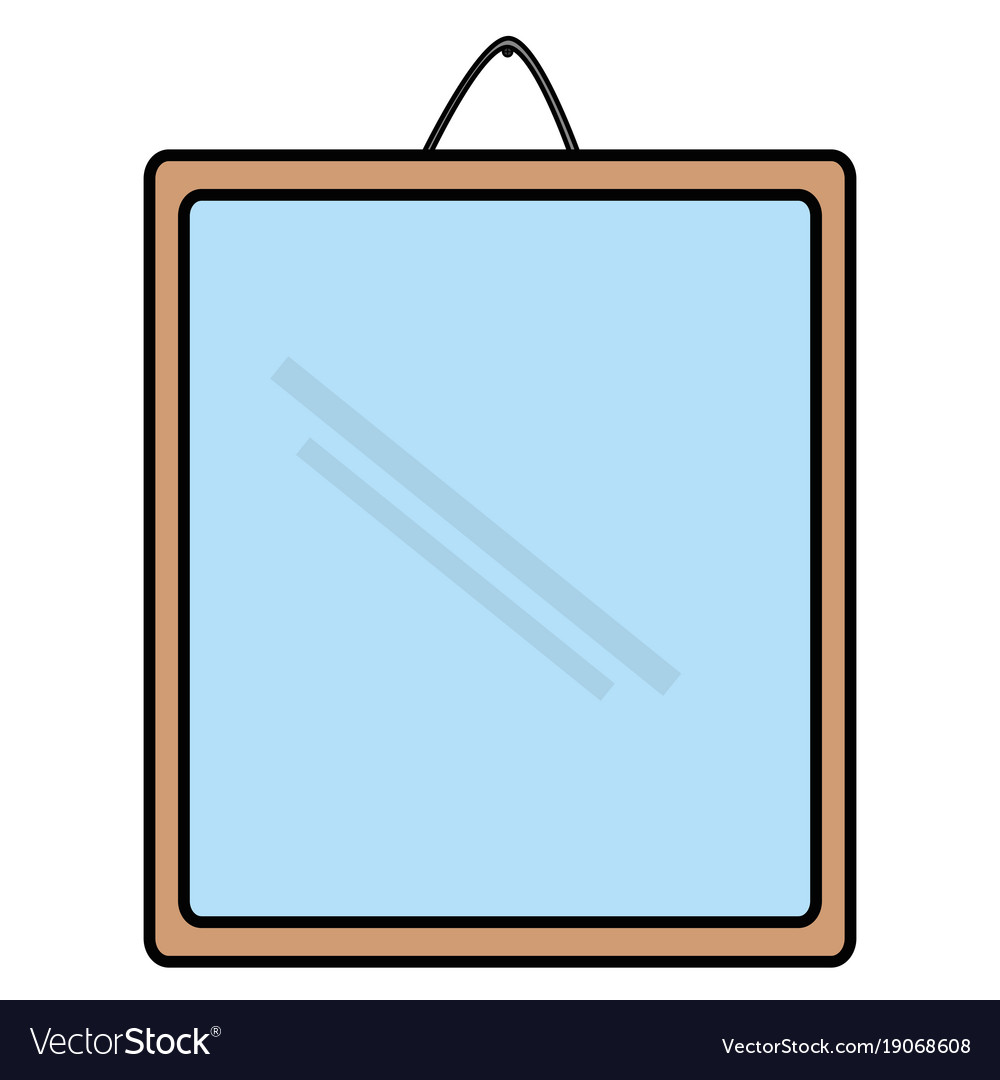 Mirror hanging isolated icon