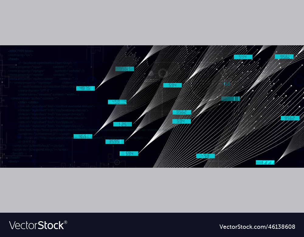 Neural network concept connected cells with links vector image Neural network concept connected cells with links