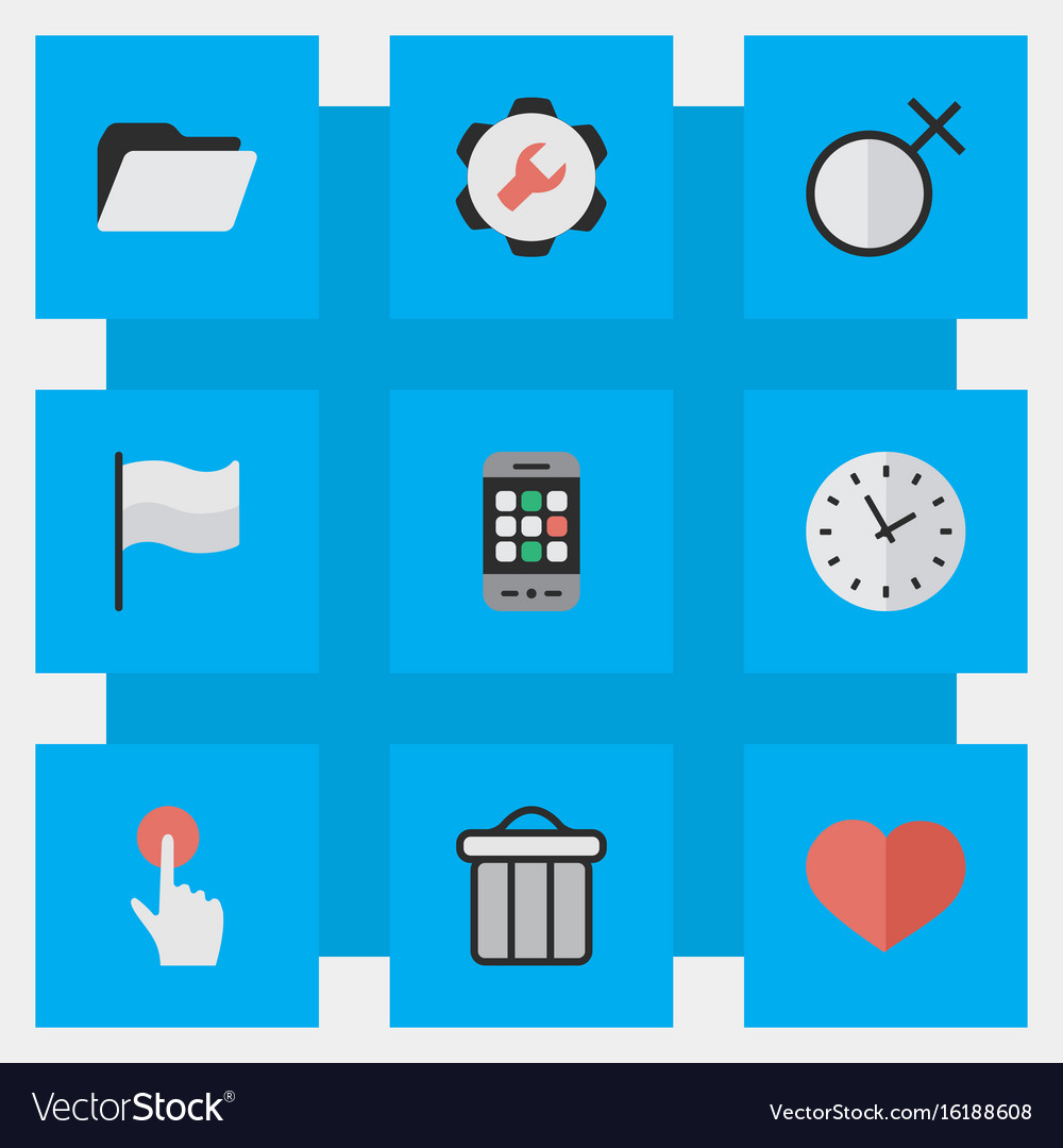 Set of simple menu icons
