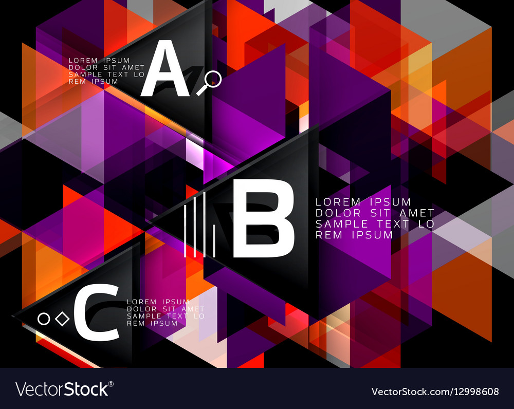 Triangle polygonal abstract background