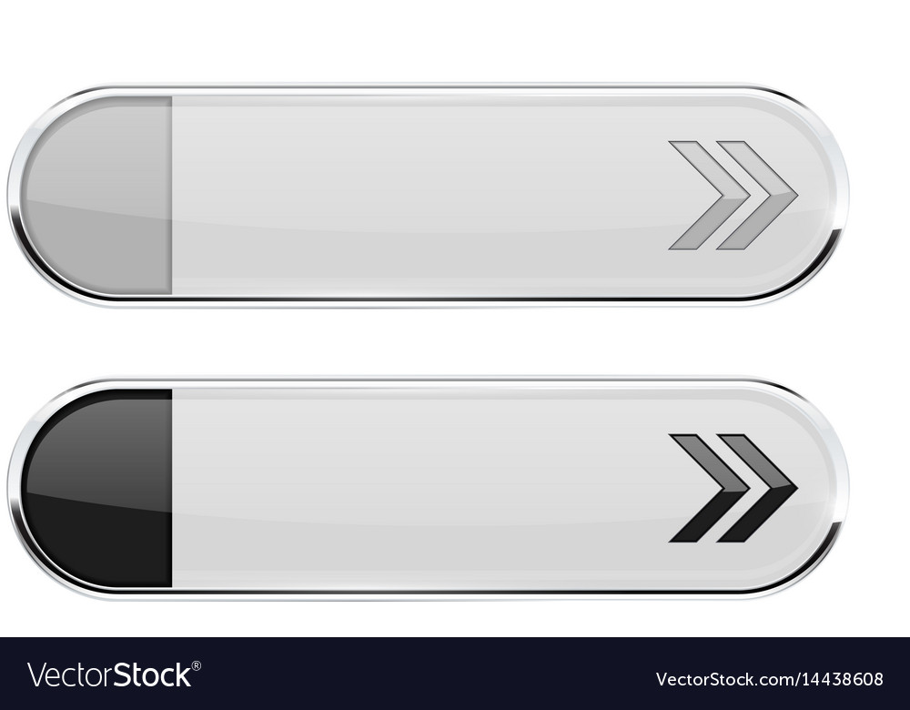 White buttons with black arrows normal and active