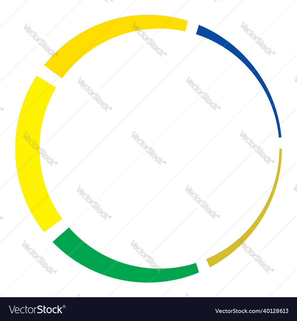 5 Teilschnitt segmentiert Kreis abstrakt gestrichelt vector image 5 Teilschnitt segmentiert Kreis abstrakt gestrichelt