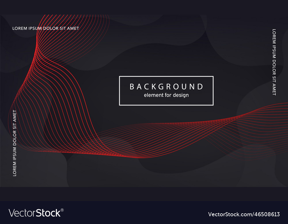 Abstract background wave element for design vector image Abstract background wave element for design