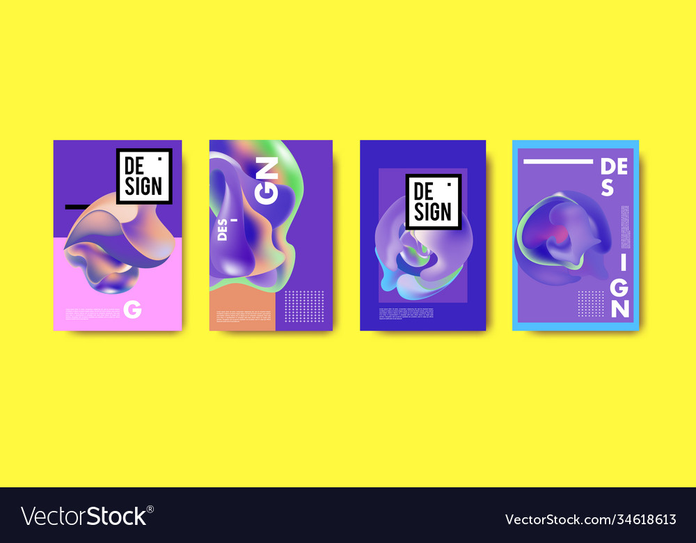 Abstract colorful liquid and fluid pattern