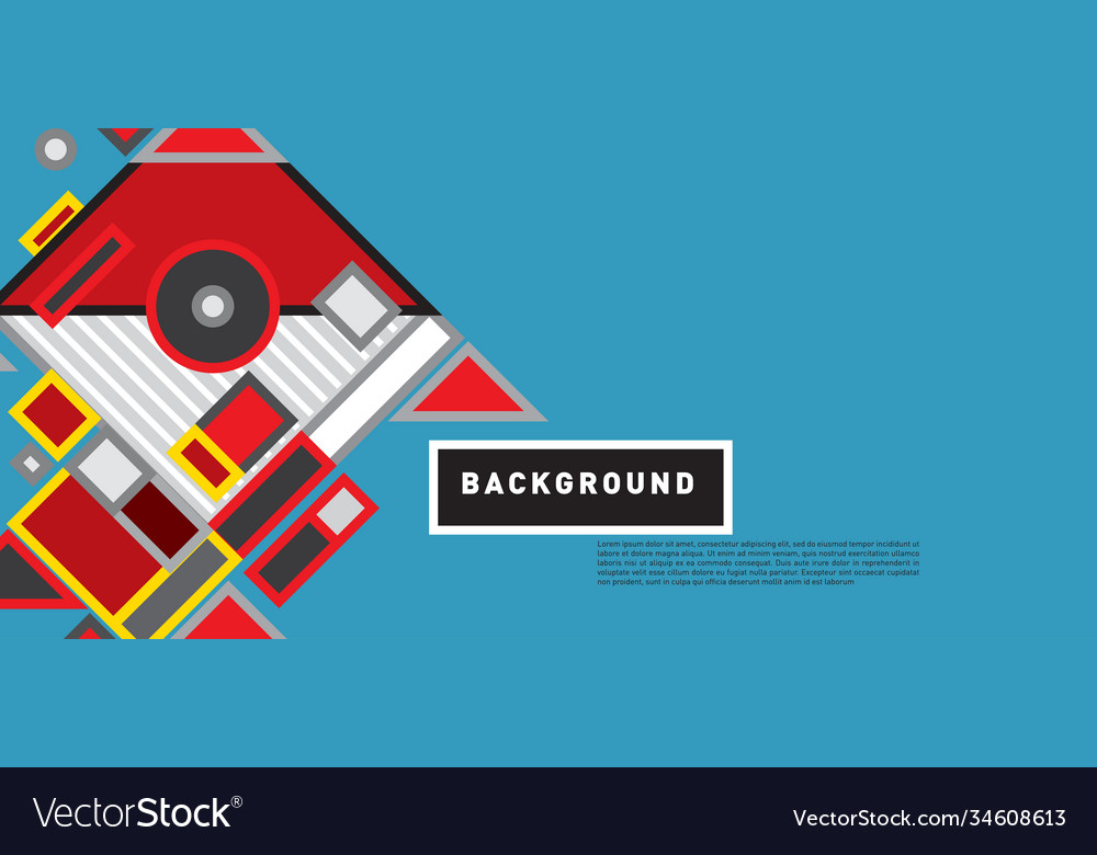 Abstract colorful rectangle background for banner vector image Abstract colorful rectangle background for banner