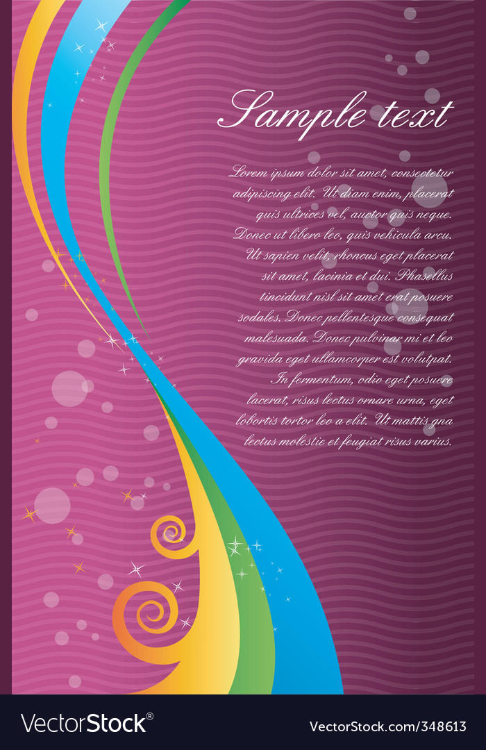 Background with colorful swirls