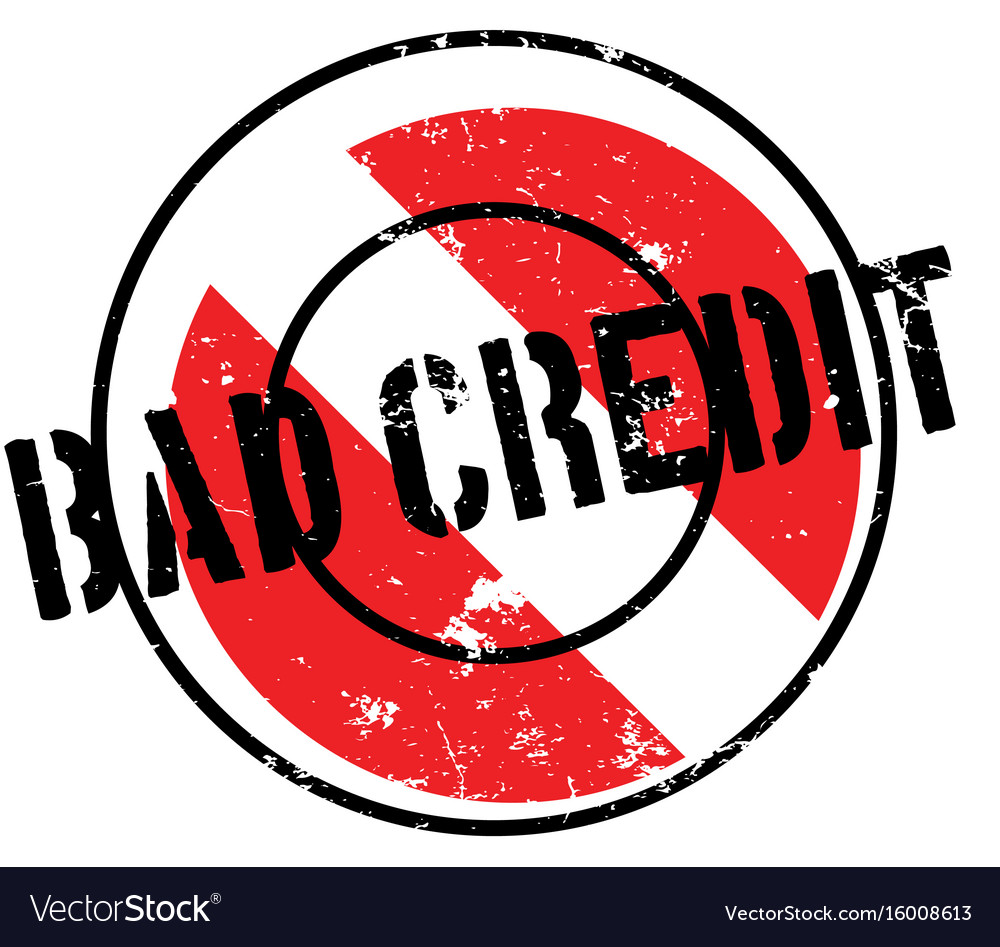 Bad credit rubber stamp