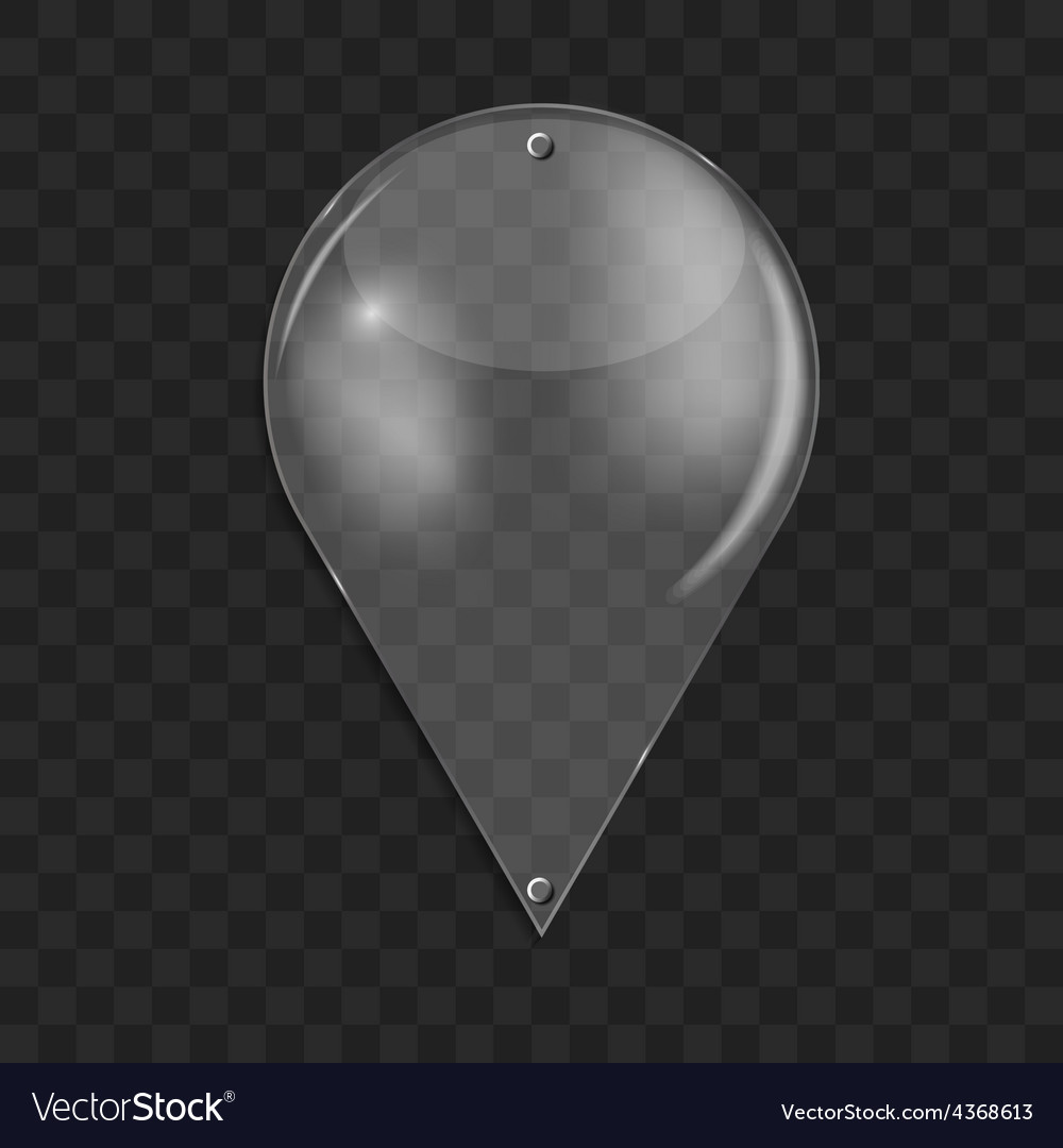 Glass drop frame on abstract background