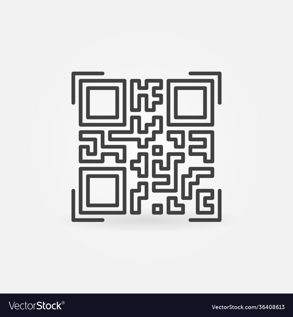 QR Code Linear Icon - Scan
