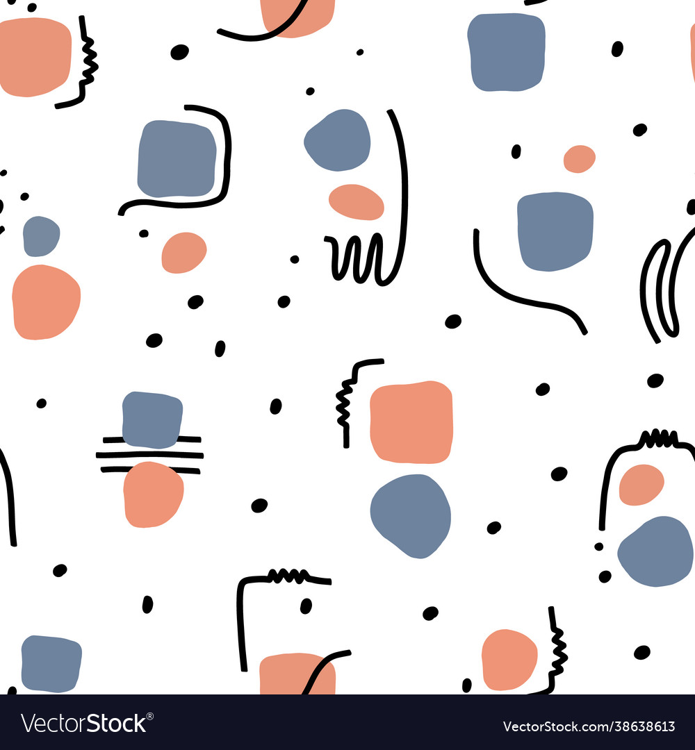 Seamless pattern with abstraction