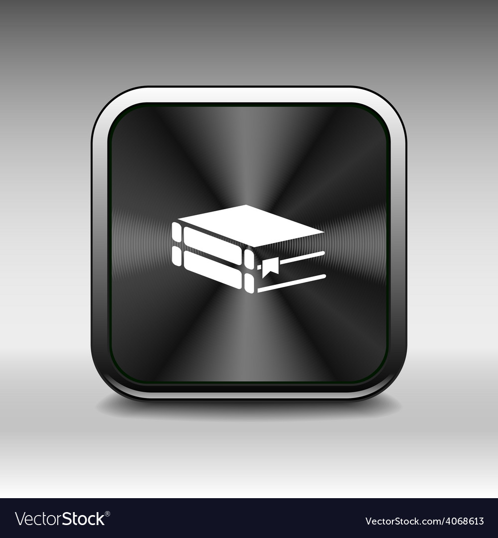 Web button flat design with shadow