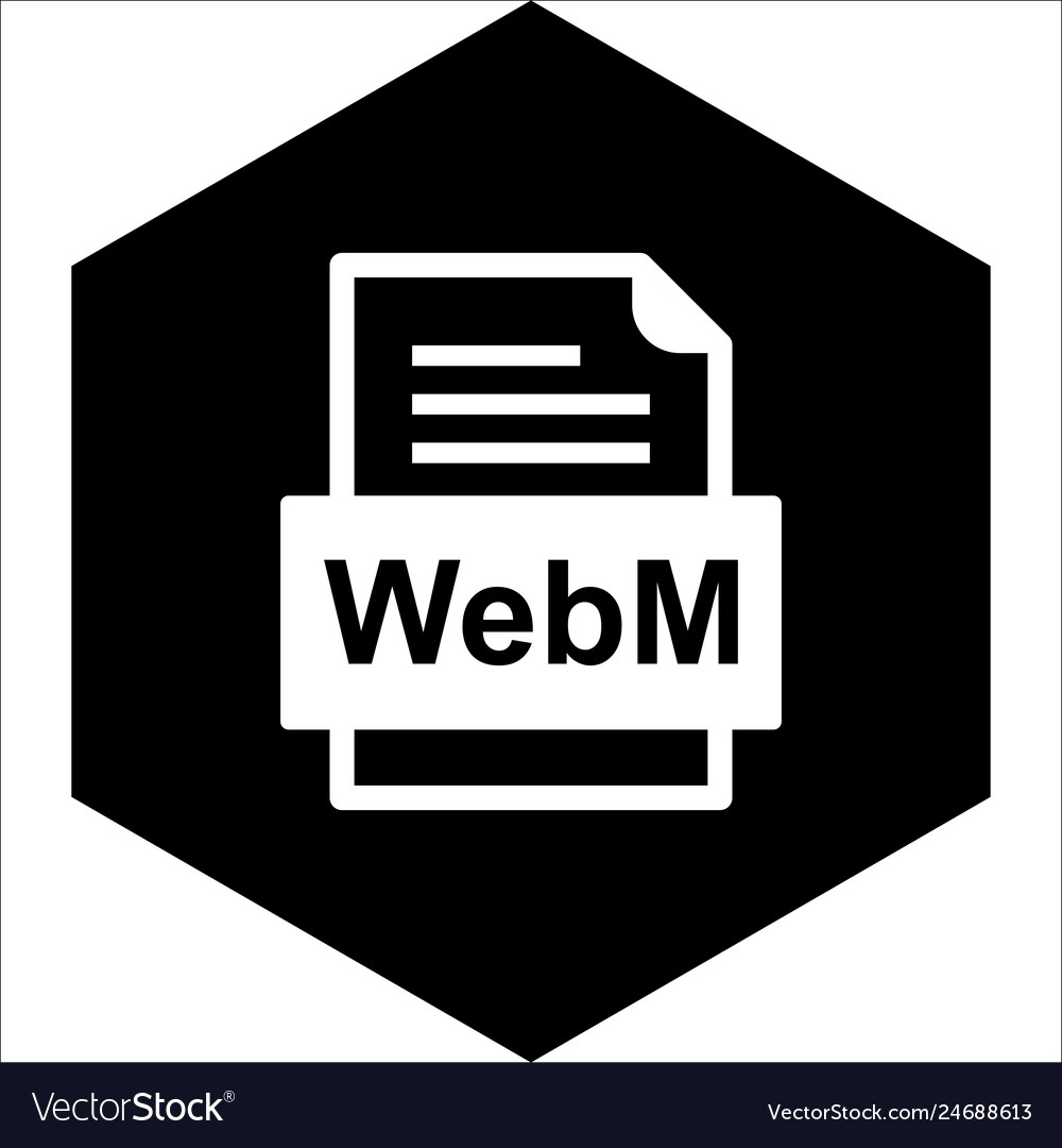 Webm file document icon