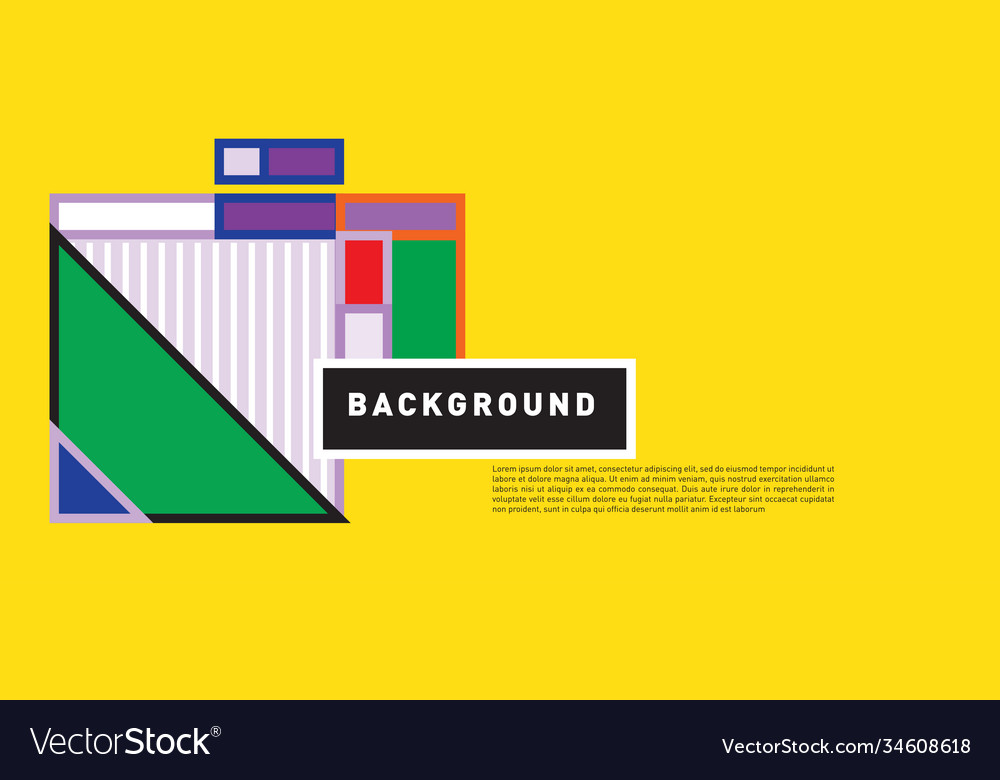 Abstract colorful rectangle background for banner