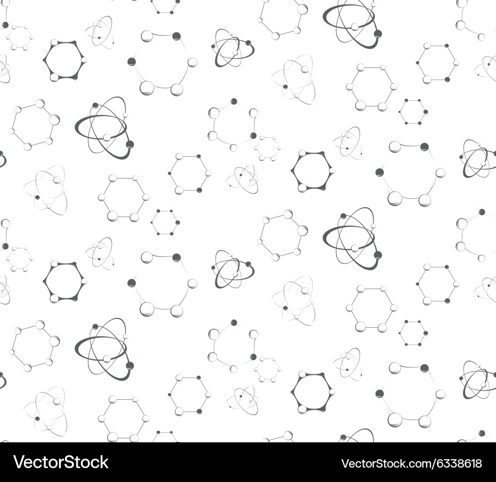 Abstract molecular background Royalty Free Vector Image