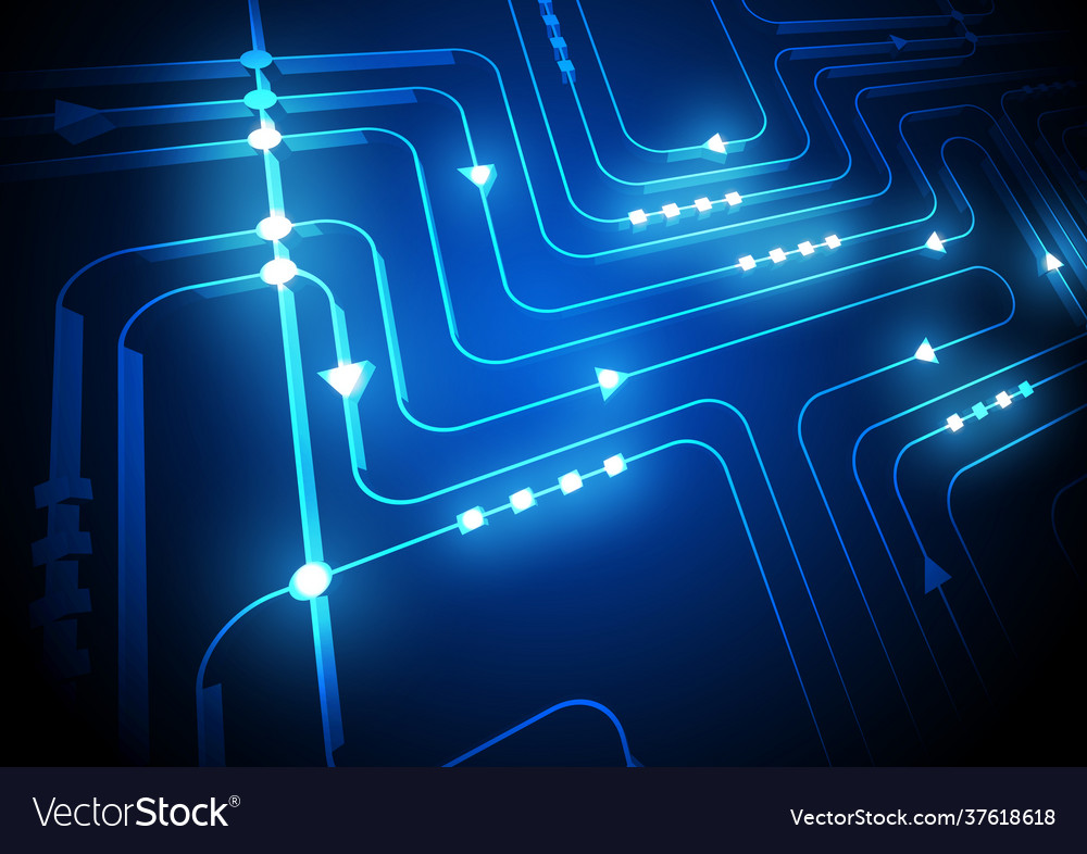 Circuit technology background with hi-tech digital vector image Circuit technology background with hi-tech digital