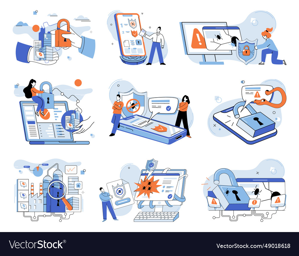 Data protection computers and networks enable vector image Data protection computers and networks enable