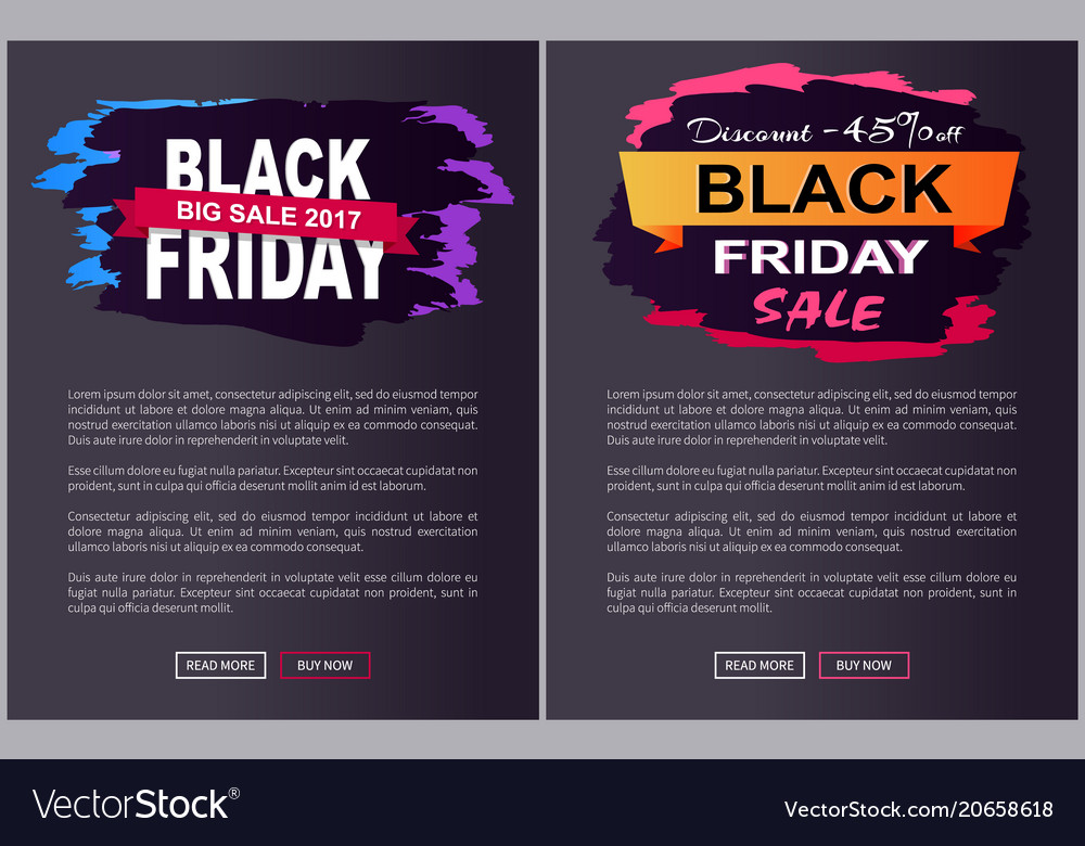 Discount off black friday sale promo labels set