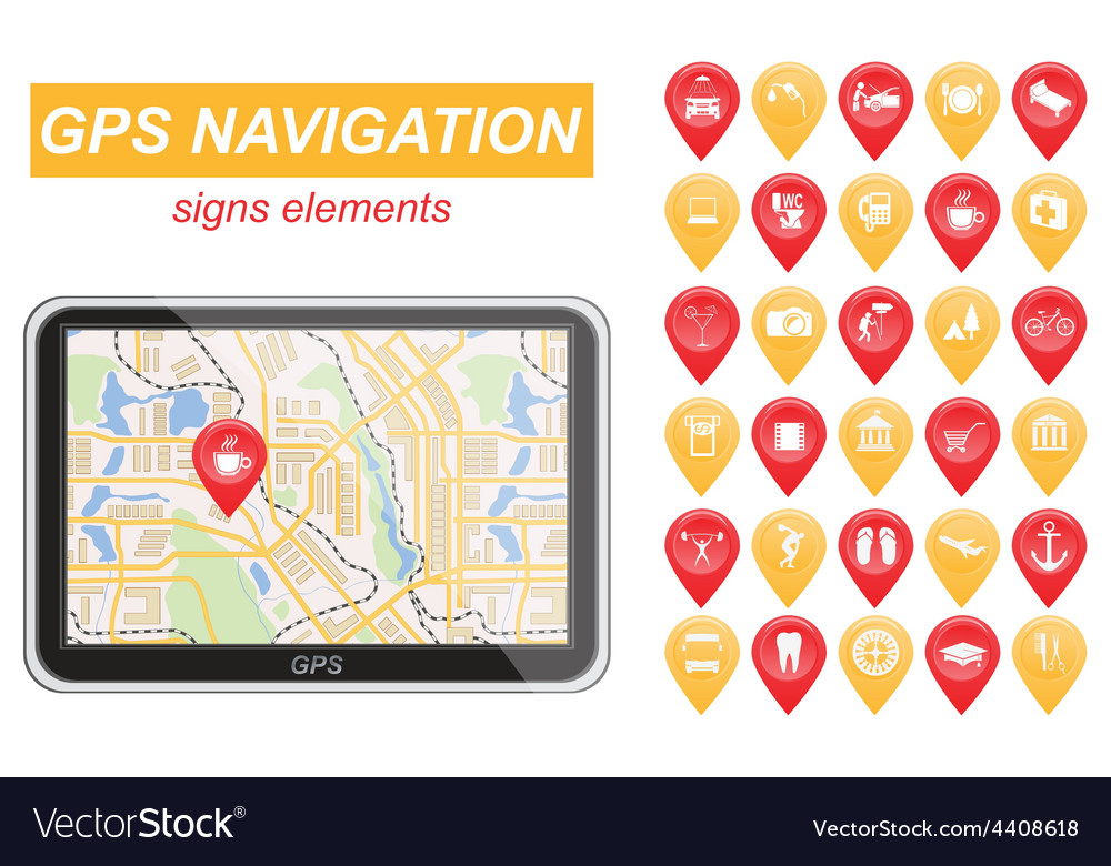 Global positioning system navigation infographic