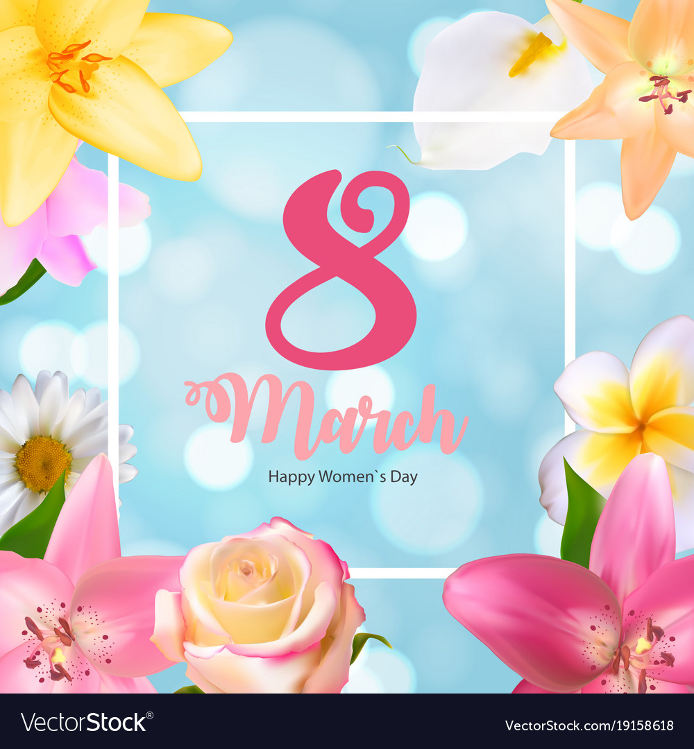 Poster international happy women s day 8 march