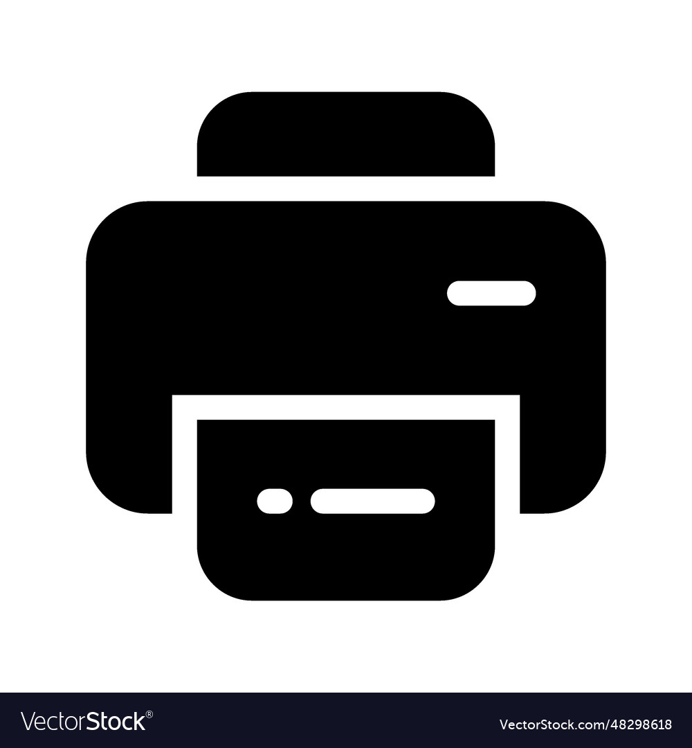 Print icon vector image Print icon