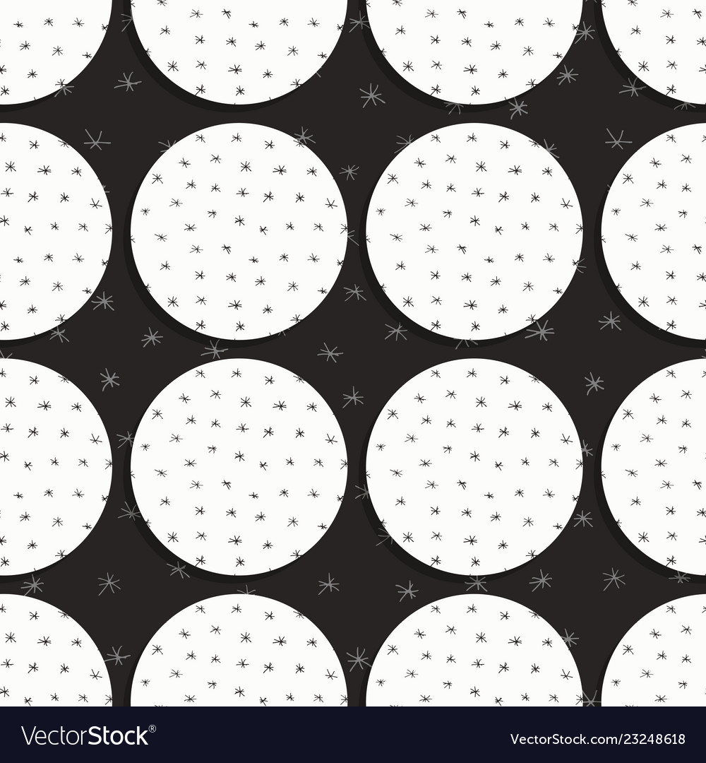 Seamless pattern circles vector image Seamless pattern circles
