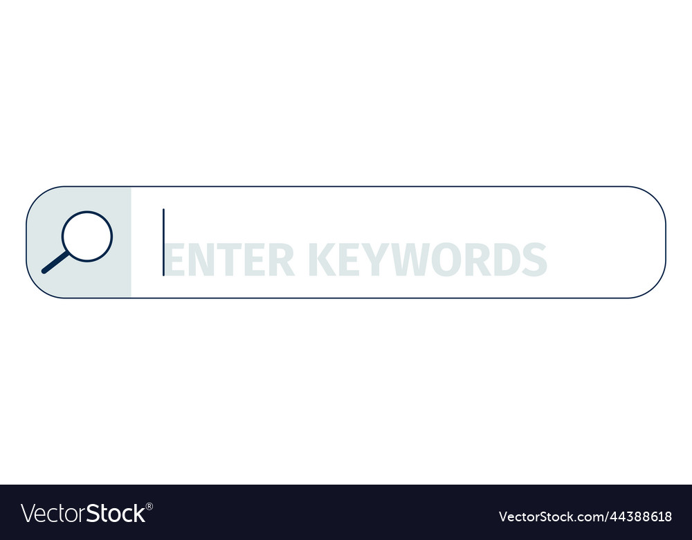 Search box interface element web page ui Vector Image Search box interface element web page ui
