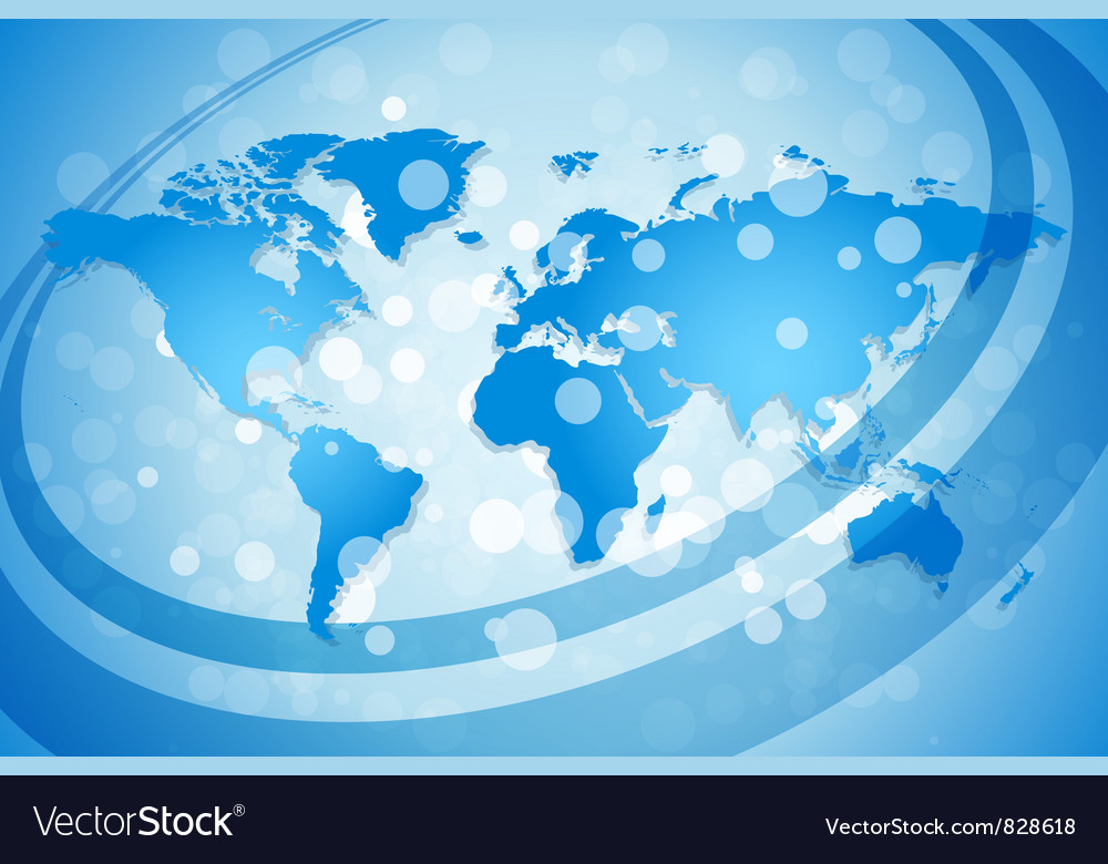 Sparkling World Map Background