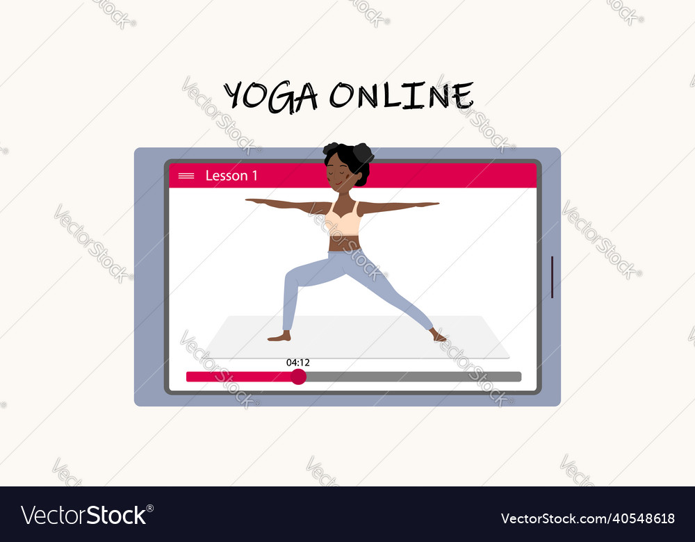 Yoga online with the help of gadgets a pretty