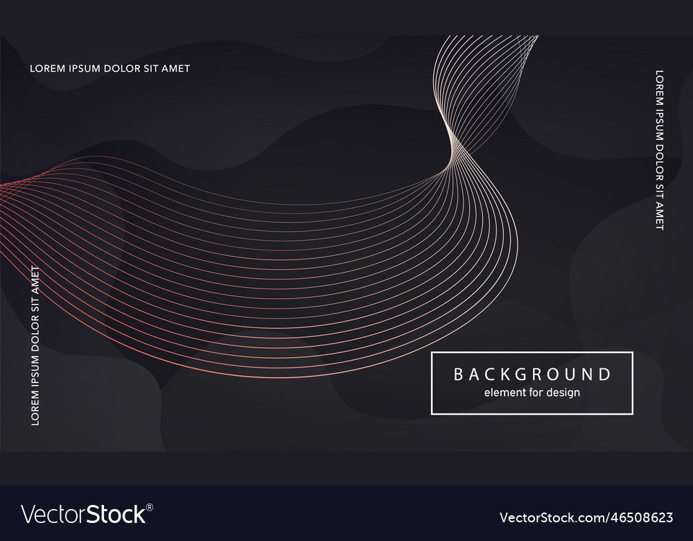 Abstract background wave element for design vector image Abstract background wave element for design