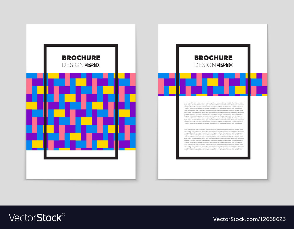 Abstract layout background set for art