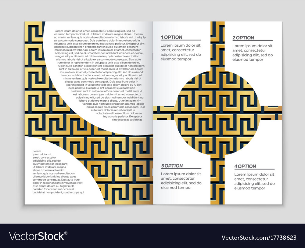 Abstract layout background set for art