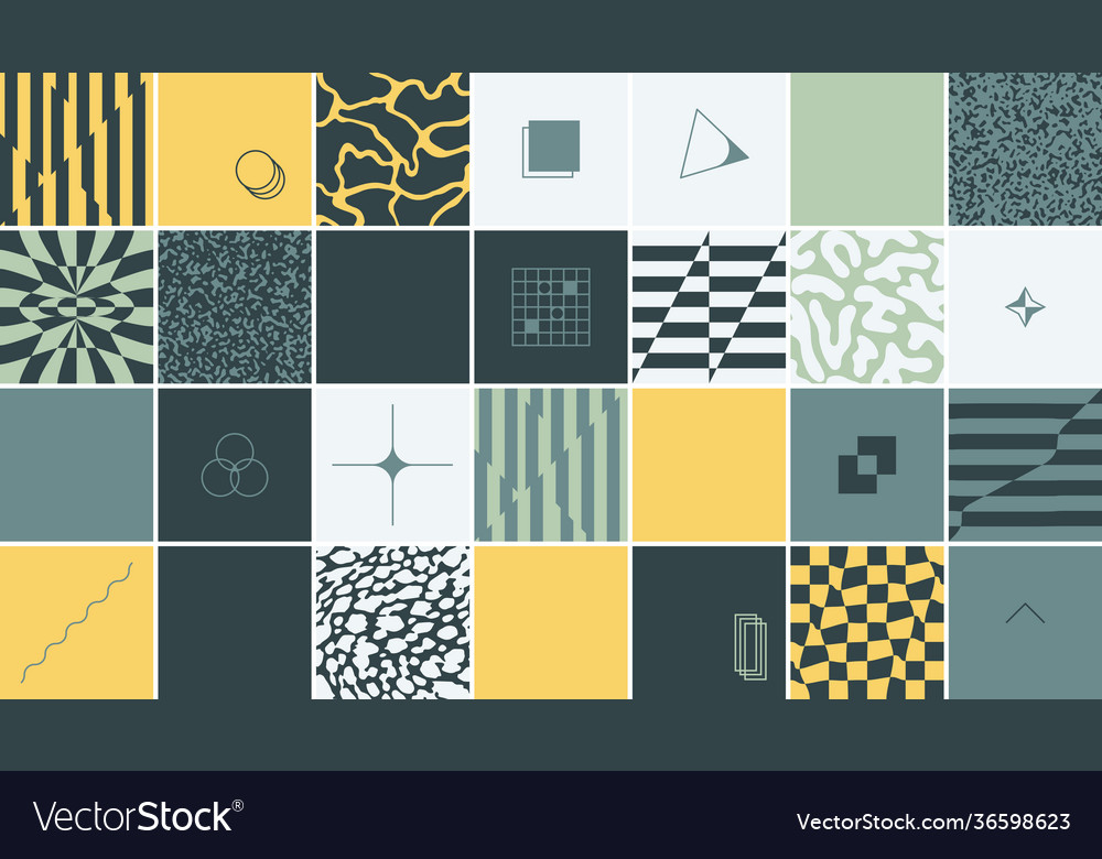 Abstract pattern design elements vector image Abstract pattern design elements