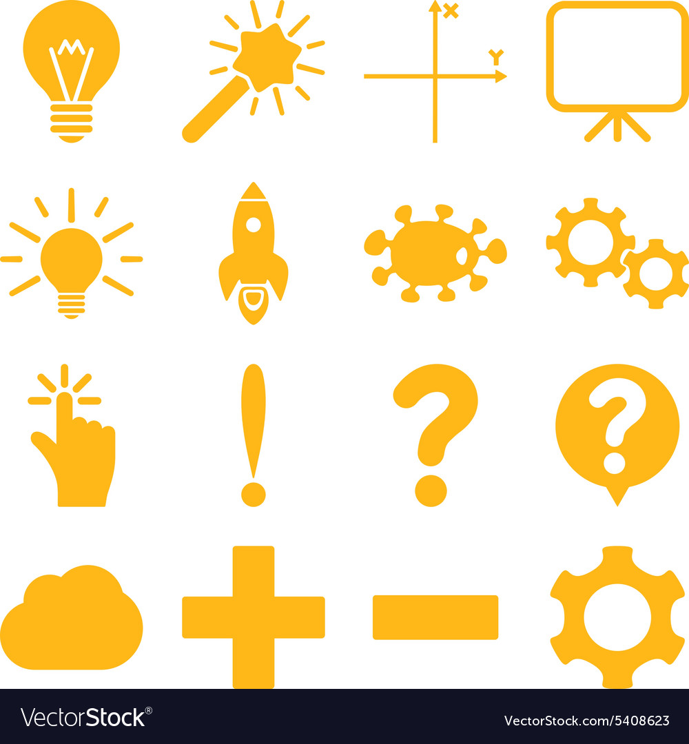 Basic science and knowledge icons