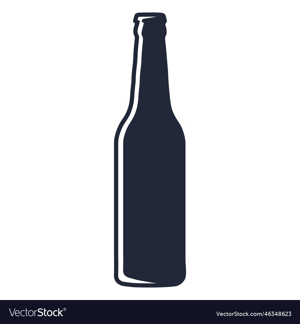Beer Bottle Silhouette - Long Neck