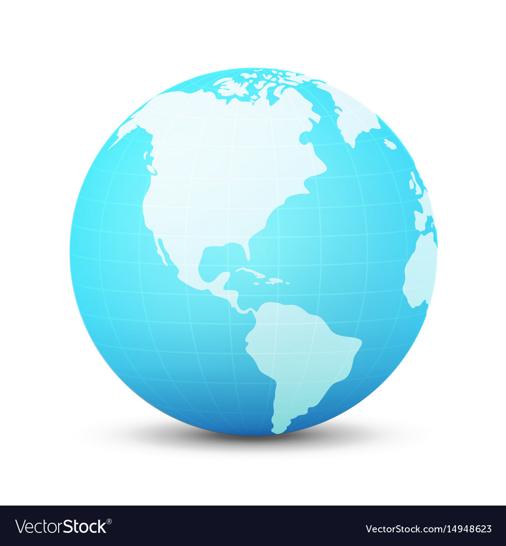 Blue Globe Planet
